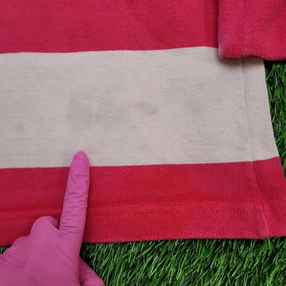 Vintage Ohio State Buckeyes Polo Shirt Large 22x28 Striped - Picture 11 of 15